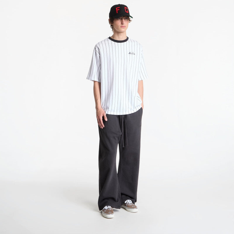 New Era Pinstripe OS Tee UNISEX Optic White/ Navy