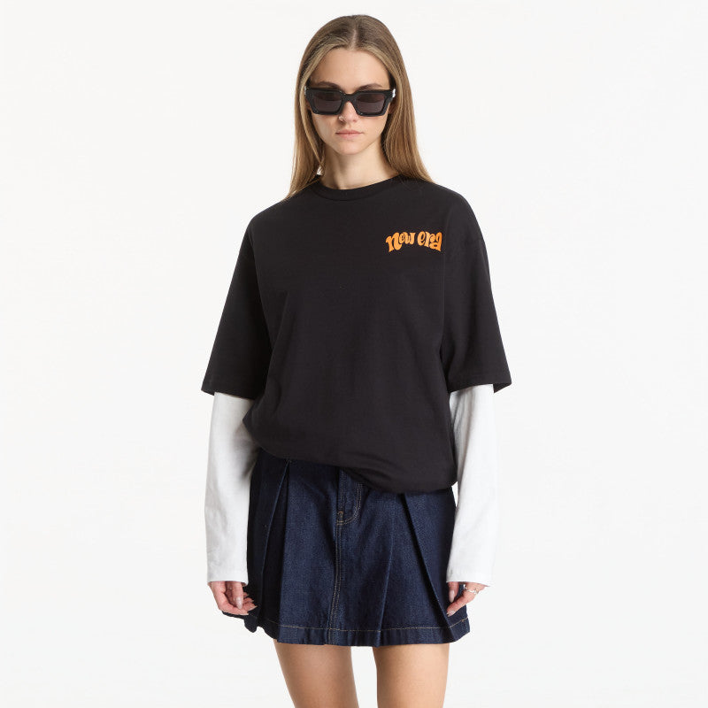 New Era Food Character Graphic OS Tee UNISEX Black