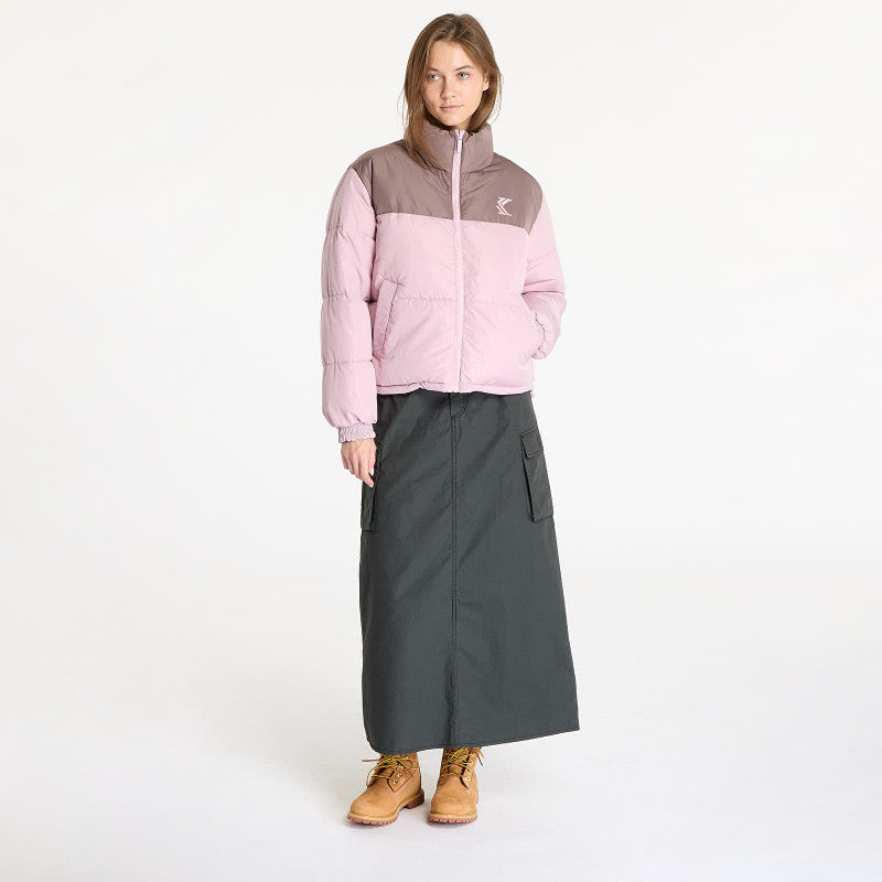 Karl Kani OG Reversible Puffer Jacket Rose/ Taupe