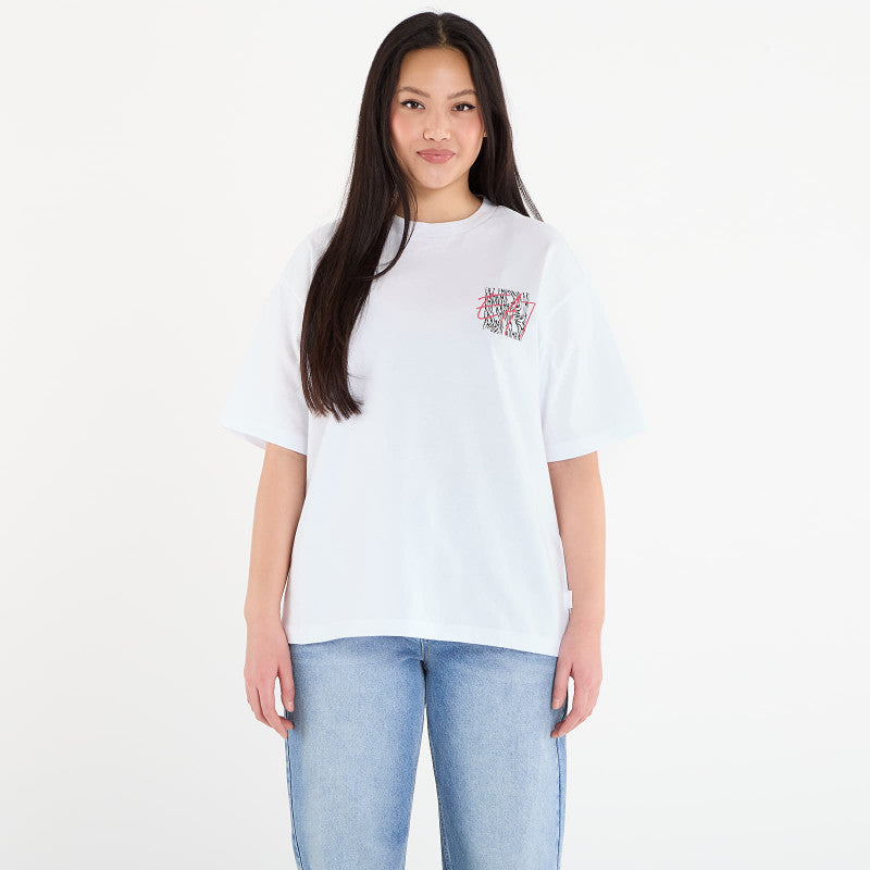 EA7 Emporio Armani Train Logo Series Wmns Tee Ss Ext White