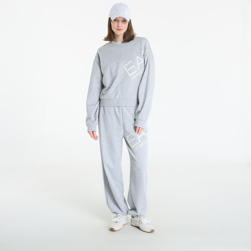 EA7 Emporio Armani Logo Series Sweatshirt Light Grey Melange