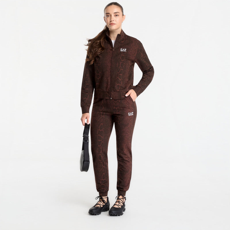 EA7 Emporio Armani Train Graphics Series Wmns T-Top Fancy Chicory Coffee