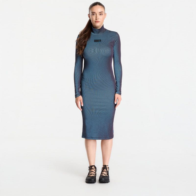 Sukienka EA7 Emporio Armani Train 7.0 Wmns Dress Fancy Ribs Black / Mysterioso