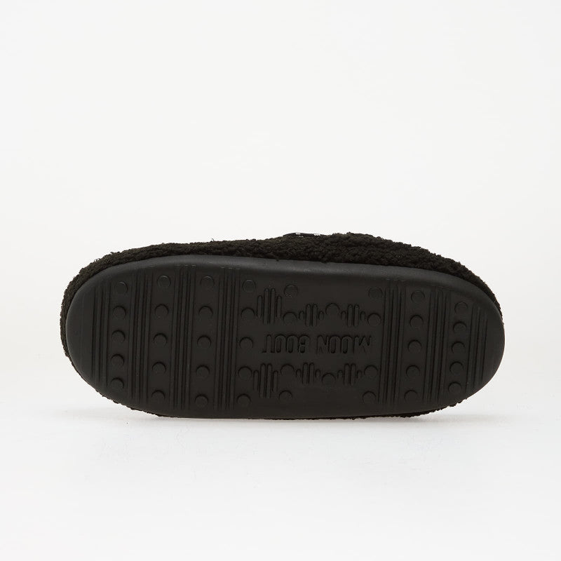 Moon Boot Teddy Slipper Black