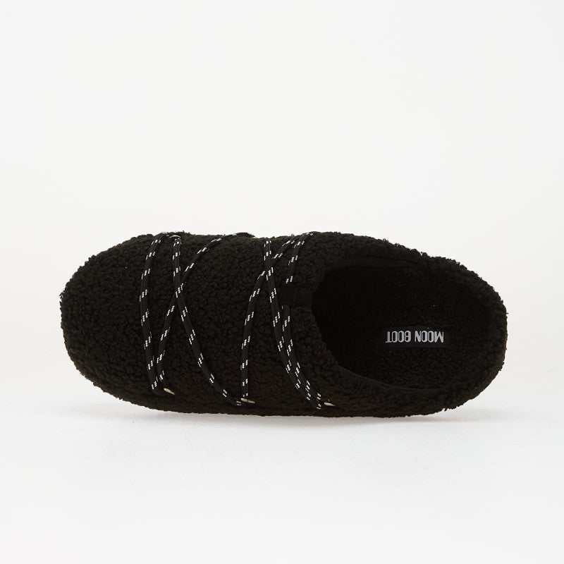 Moon Boot Teddy Slipper Black