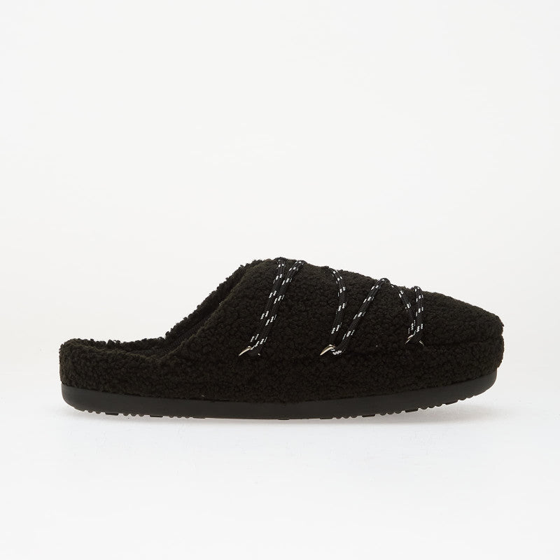 Moon Boot Teddy Slipper Black
