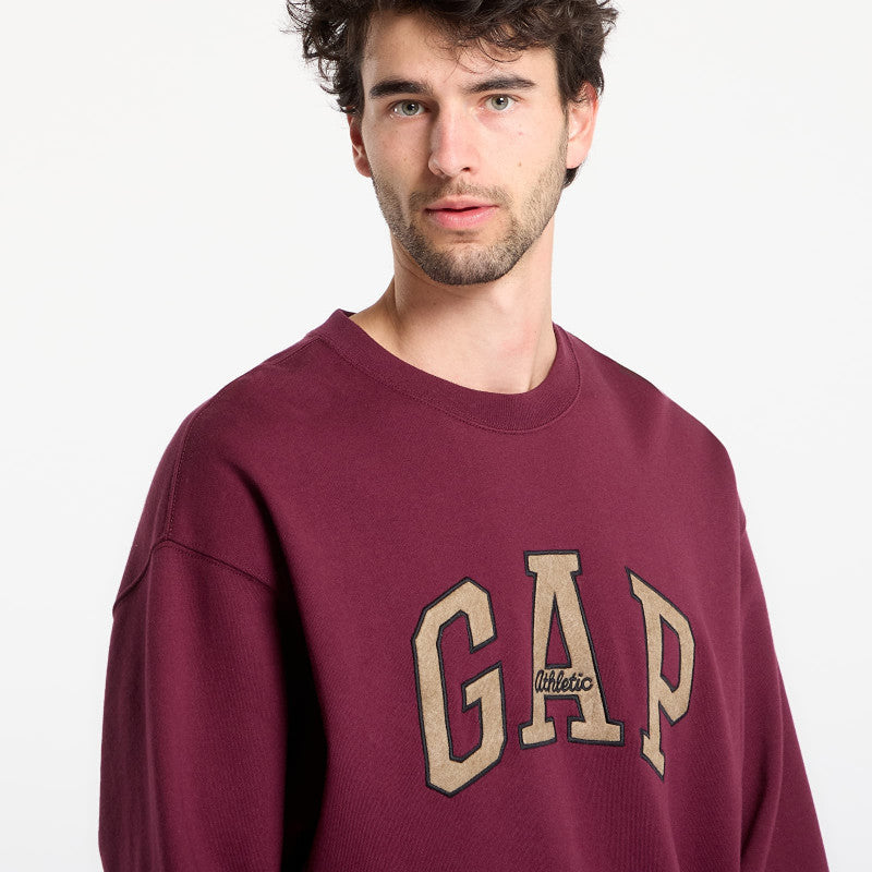 GAP Oversized Heavyweight Sweatshirt Tuscan Red