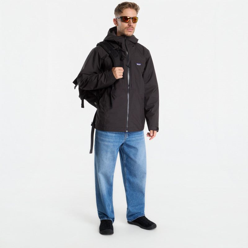 Patagonia Insulated Boulder Fork Rain Jacket Black
