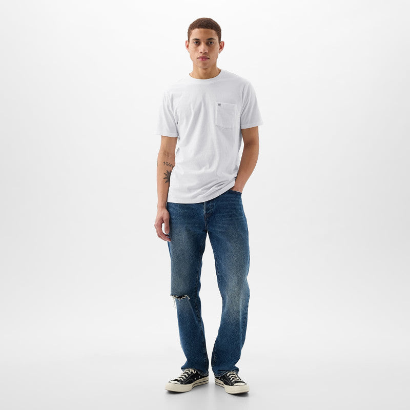 GAP Pocket Micro Logo Tee Optic White V6