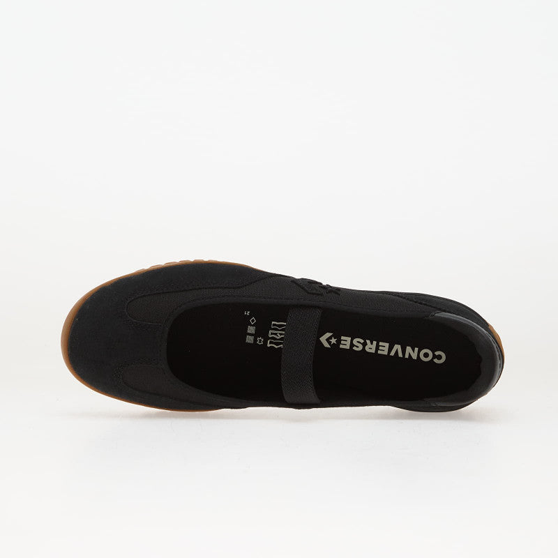 Converse Run Star Trainer Ballet Flat Black/ Black/ Gum