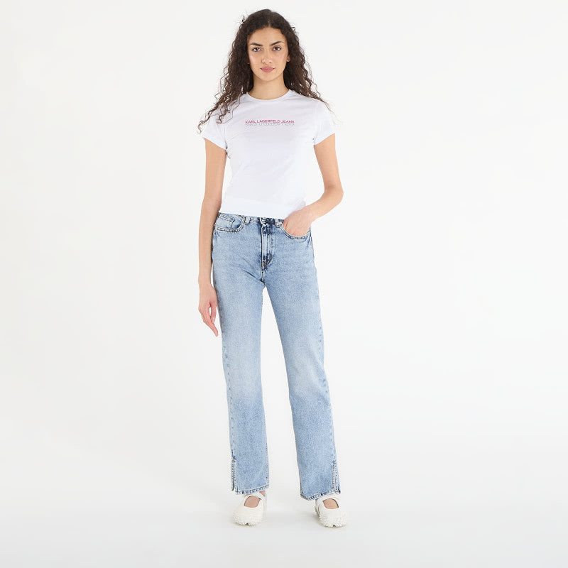 Karl Lagerfeld Jeans Slim Ss Reflection Tee White