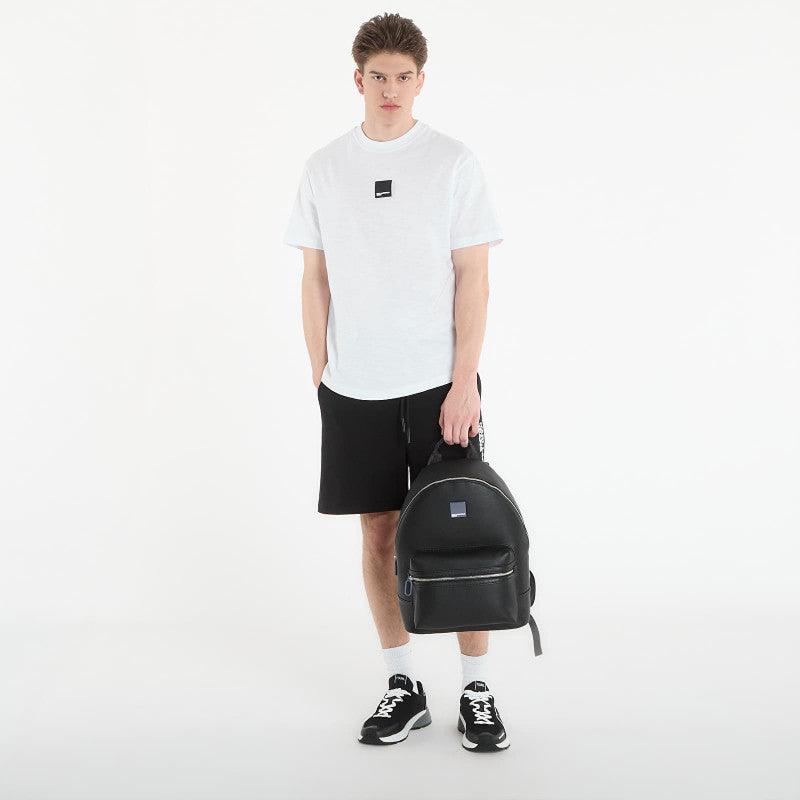 Karl Lagerfeld Jeans Reg Curved Hem Slub Tee White