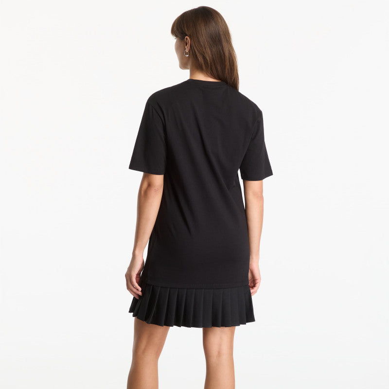 Sukienka Karl Lagerfeld Jeans Tee Dress With Pleats Black