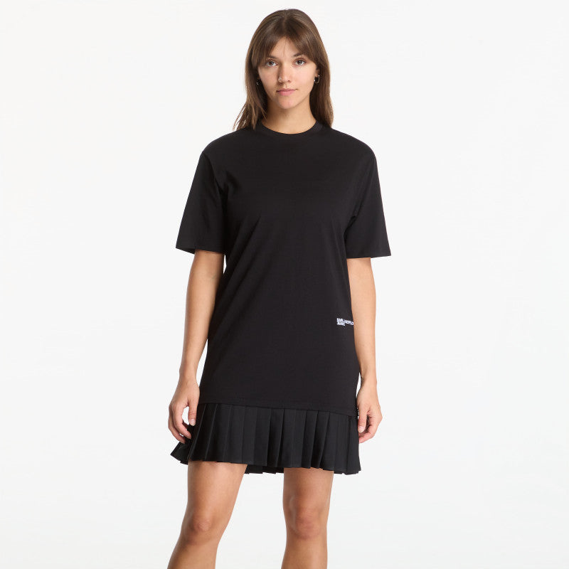 Sukienka Karl Lagerfeld Jeans Tee Dress With Pleats Black