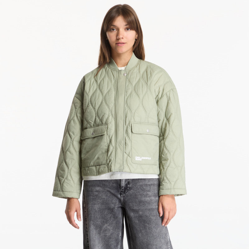 Karl Lagerfeld Jeans Light Quilted Jacket Tea
