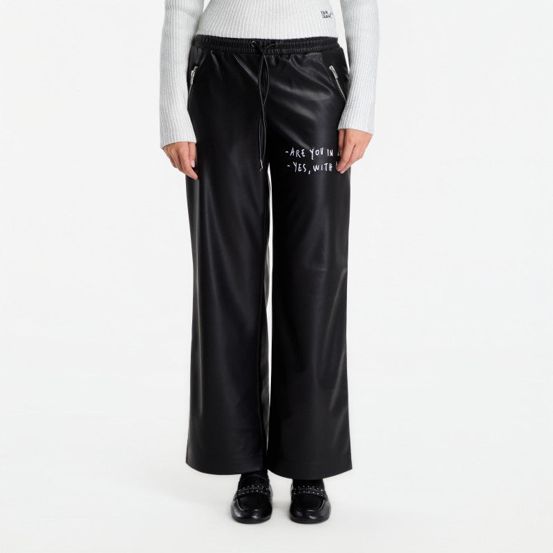 Karl Lagerfeld Jeans X Pt Faux Leather Pant Black