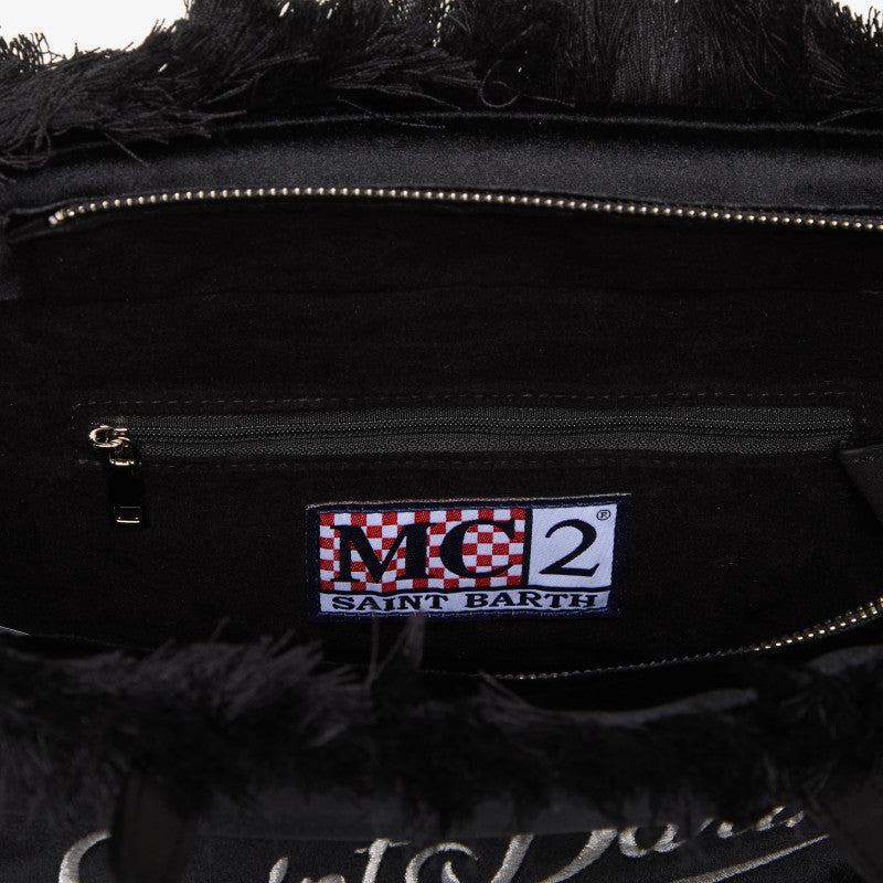 MC2 Saint Barth Colette Velvet N Bag Black