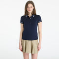 LACOSTE Ribbed Collar Shirt Navy Blue/ Chambray-Flour