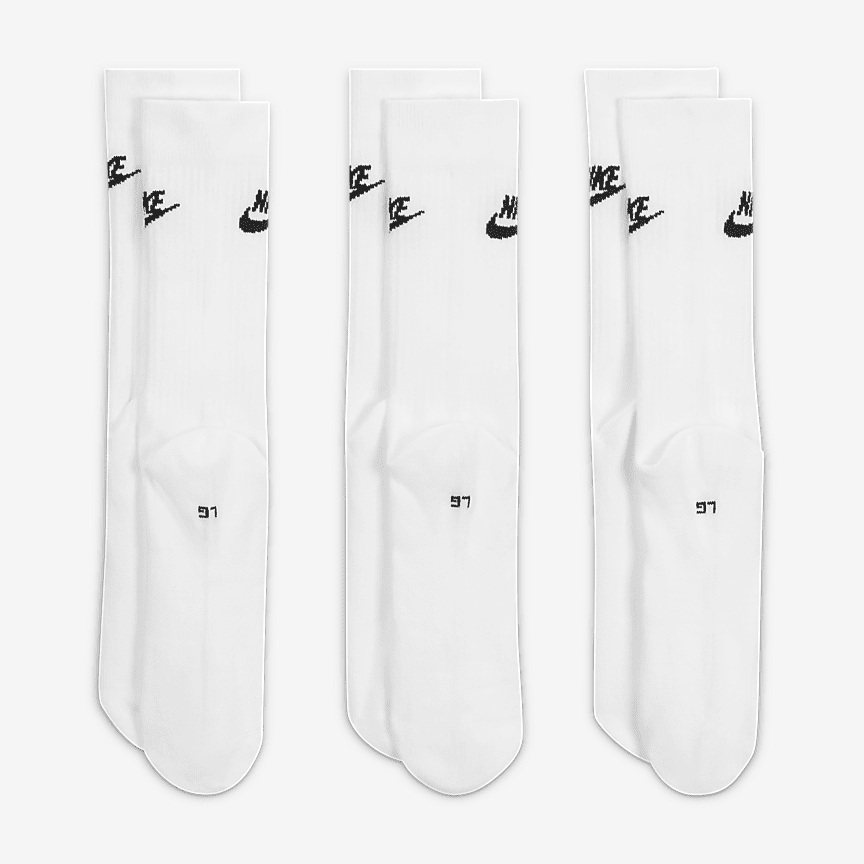 Nike Sportswear Everyday Essential Crew Socks 3 Pairs
