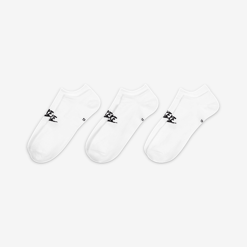 Nike Sportswear Everyday Essential No-Show kojinės (3 poros)