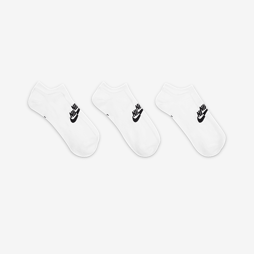 Nike Sportswear Everyday Essential No-Show kojinės (3 poros)