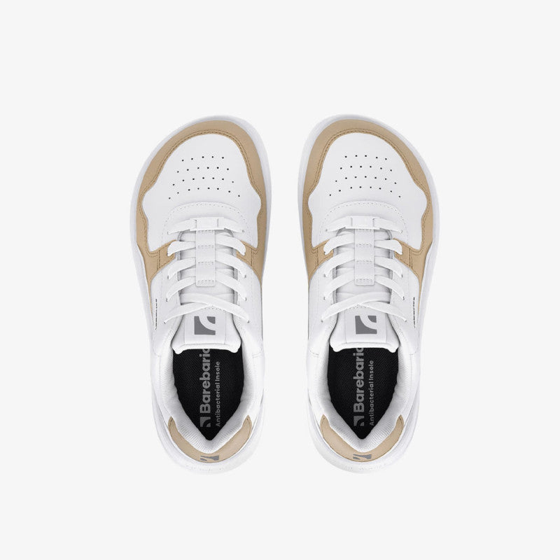 Barebarics Zing White & Cream Leather