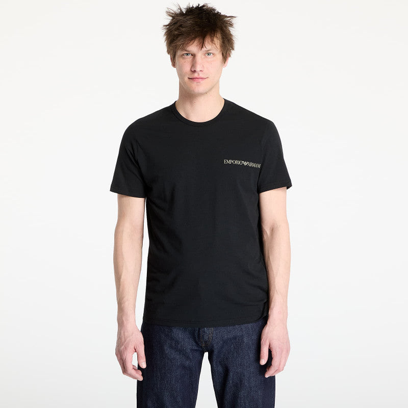 EA7 Emporio Armani 2-Pack Crew Neck T-Shirt Black/ Black