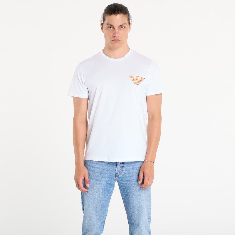 EA7 Emporio Armani Crew Neck T-Shirt White Print Eagle