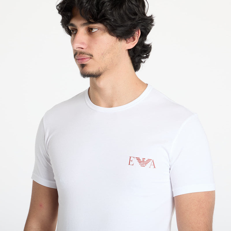 EA7 Emporio Armani 2-Pack Crew Neck T-Shirt White/ Black