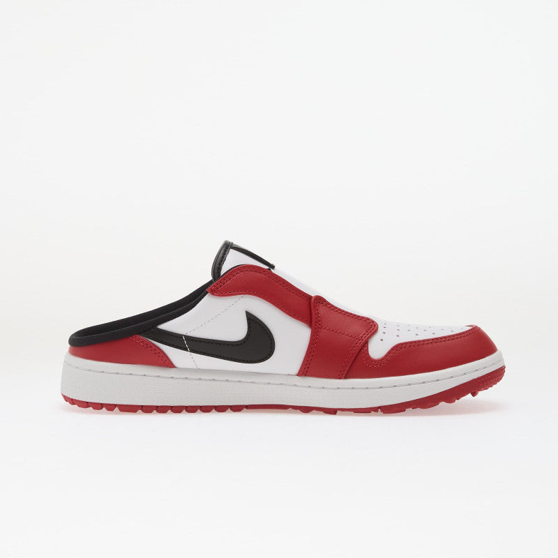 Air Jordan Mule White/ Black-Varsity Red