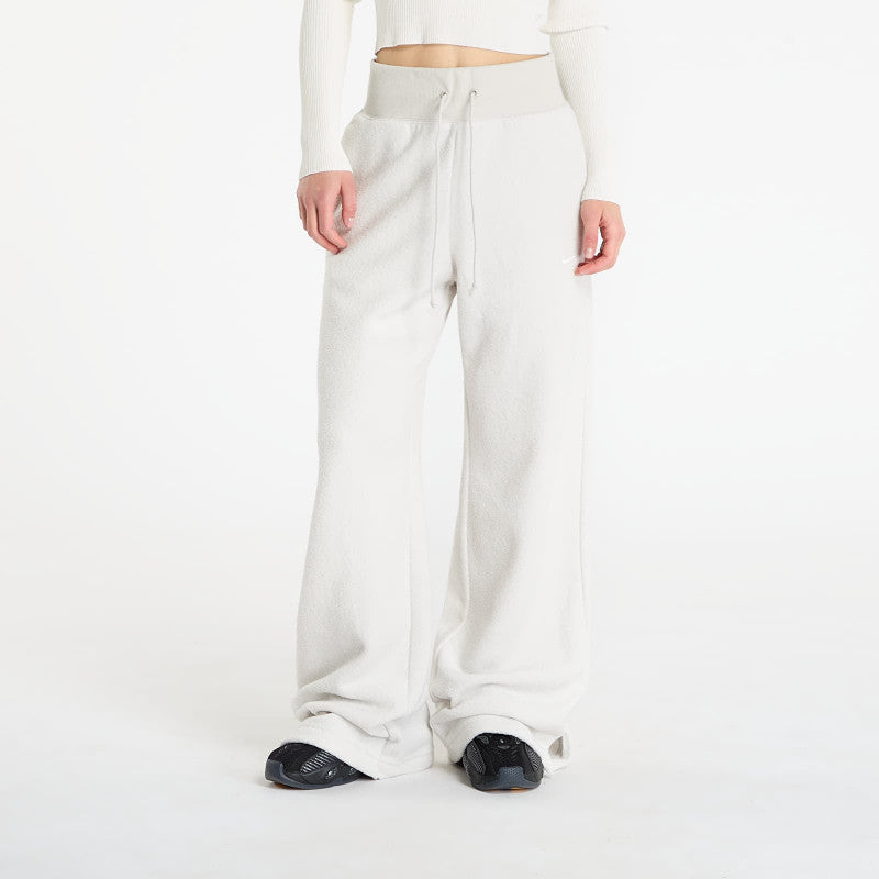Nike Sportswear Phoenix Plush Women's High-Waisted Wide-Leg Cozy Fleece Pants Light Bone/ Sail
