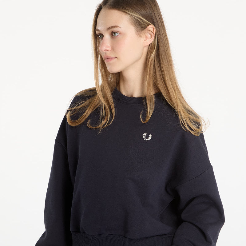 FRED PERRY Tipped Sweatshirt Navy