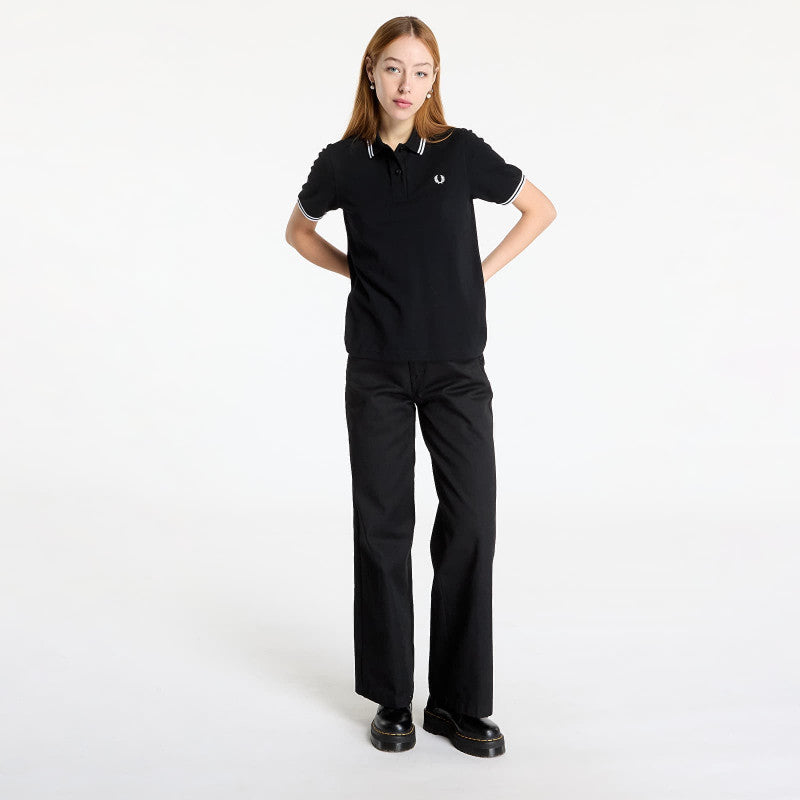 FRED PERRY Twin Tipped Polo Shirt Black