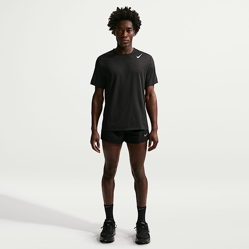 Nike AeroSwift Men's Dri-FIT ADV Short-Sleeve Running Top Black/ Summit White