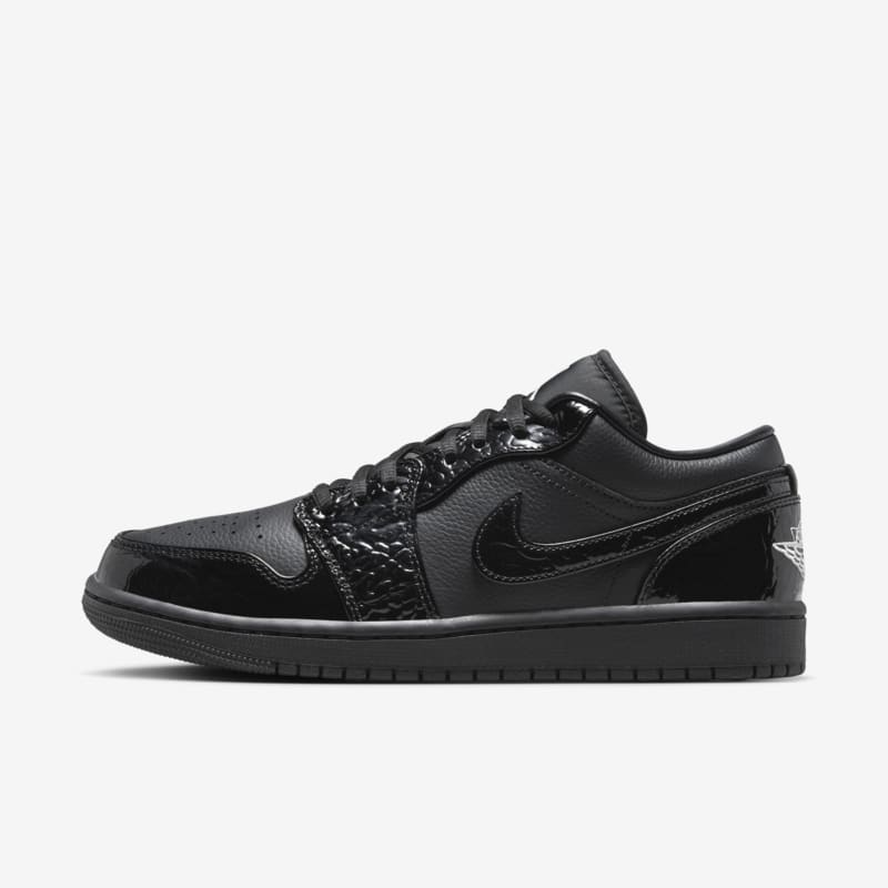 Air Jordan 1 Low SE Black/White/Metallic Silver/Black