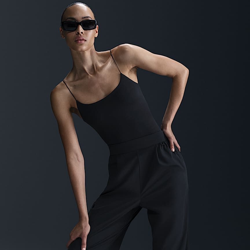 Nike 24.7 PerfectStretch Women's Dri-FIT High-Waisted Loose Wide-Leg Pants Black/ Dk Smoke Grey