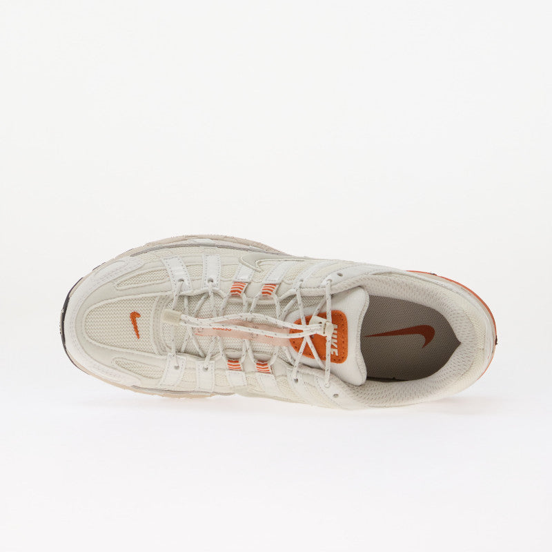 Nike P-6000 Summit White/ Light Bone-Campfire Orange