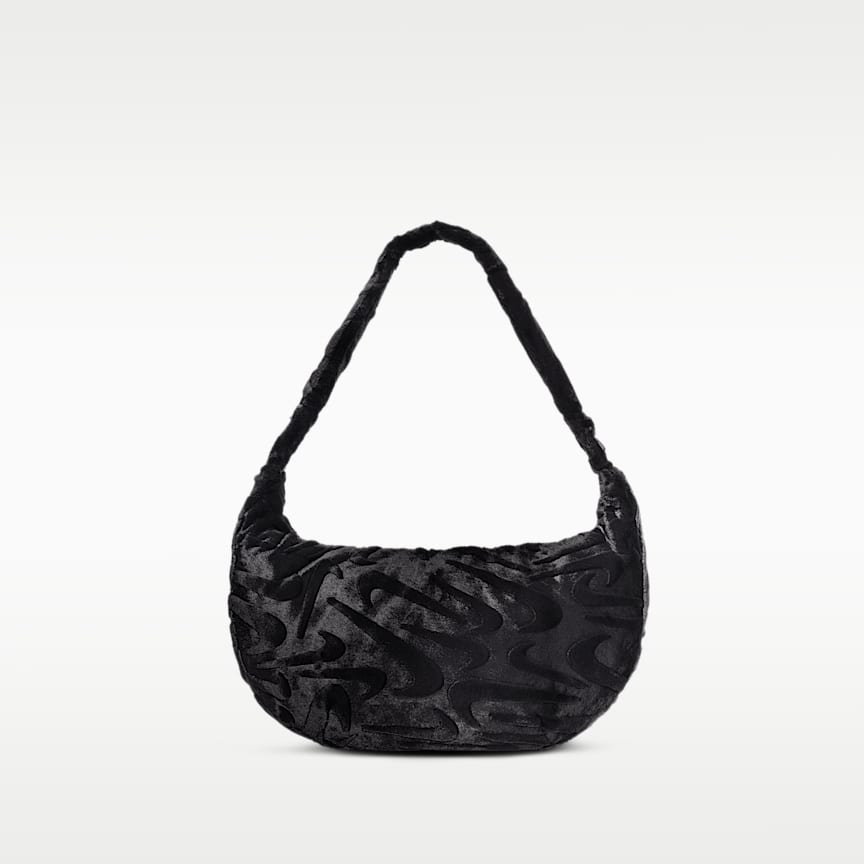 Nike Sportswear Faux Fur Slouchy Bag 19L Black/ Black