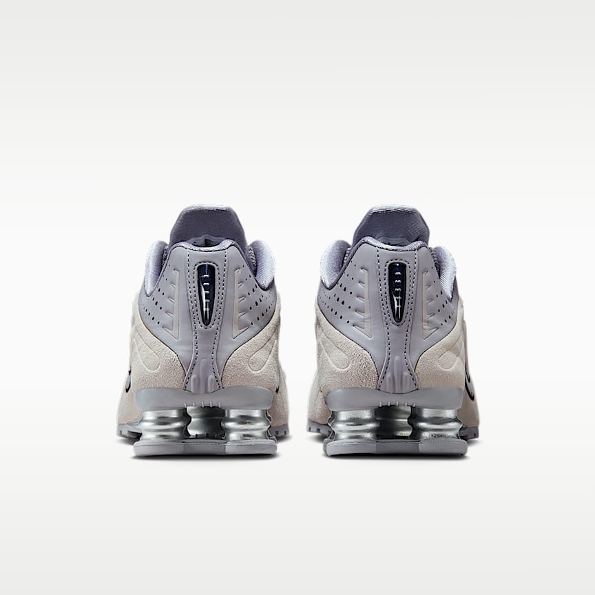 Nike Wmns Shox R4 Cement Grey/ Black-College Grey-Mtlc Silver