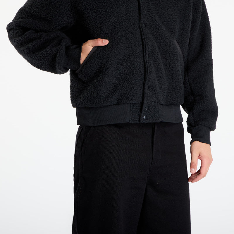 Nike Sportswear Club Men's High-Pile Fleece Coaches Jacket Black/ White