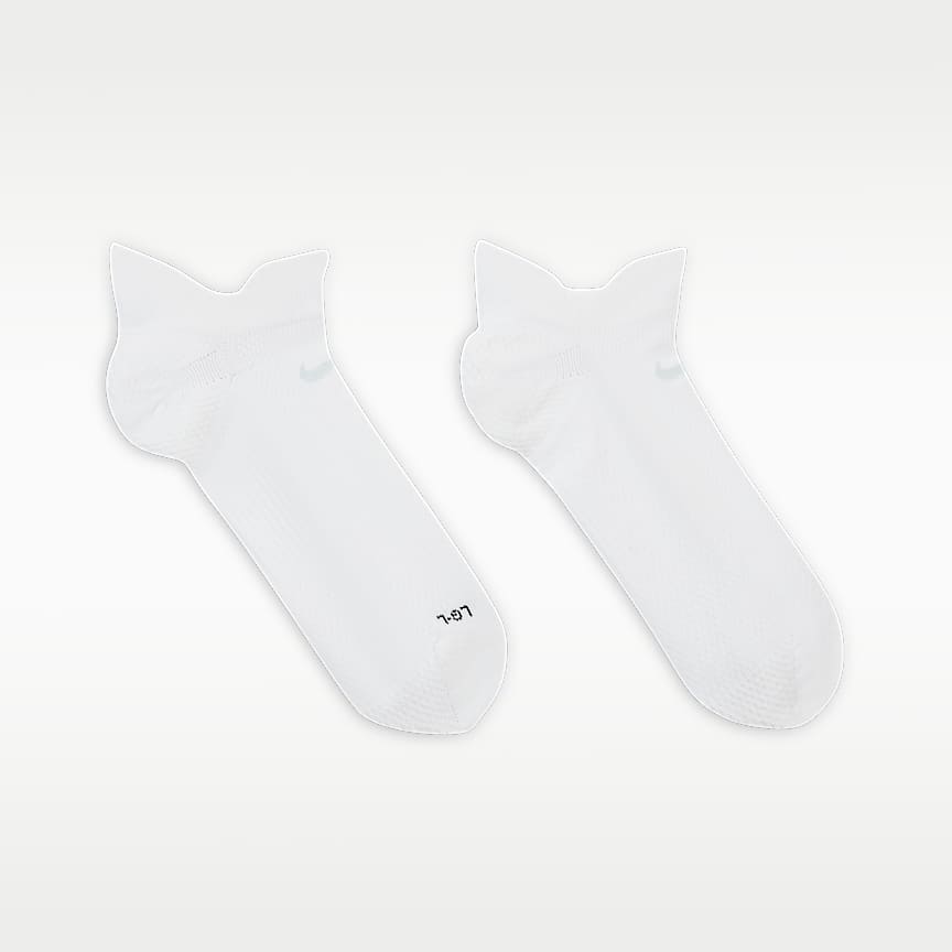 Nike Running Lightweight No-Show Socks 1 Pair White/ Black/ Pure Platinum