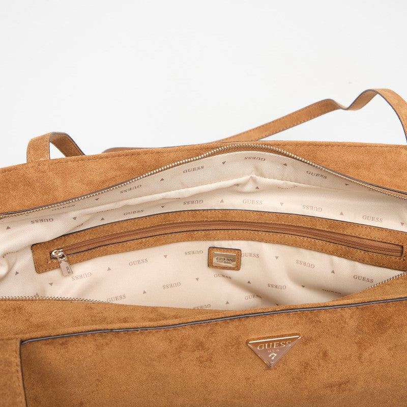 Guess Devon 3 Comp Tote Brown