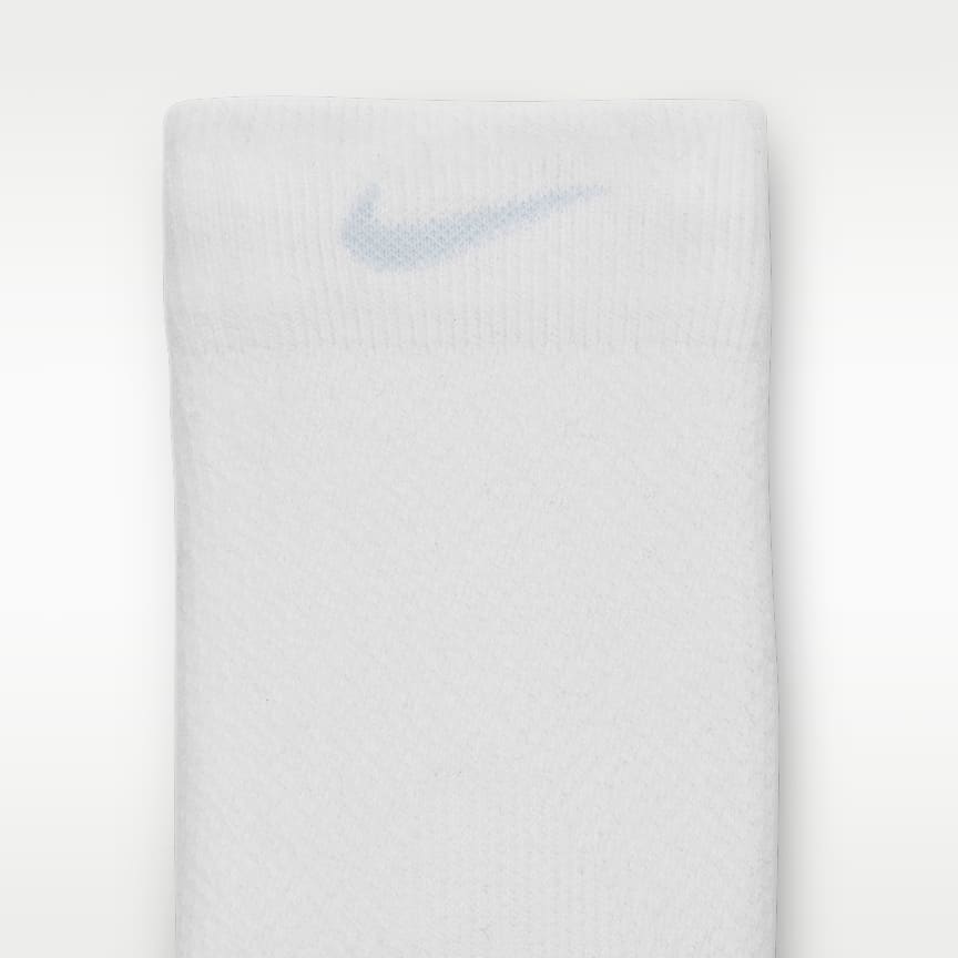 Nike Running Lightweight Micro Crew Socks 1 Pair White/ Black/ Pure Platinum