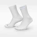 Nike Running Lightweight Micro Crew Socks 1 Pair White/ Black/ Pure Platinum