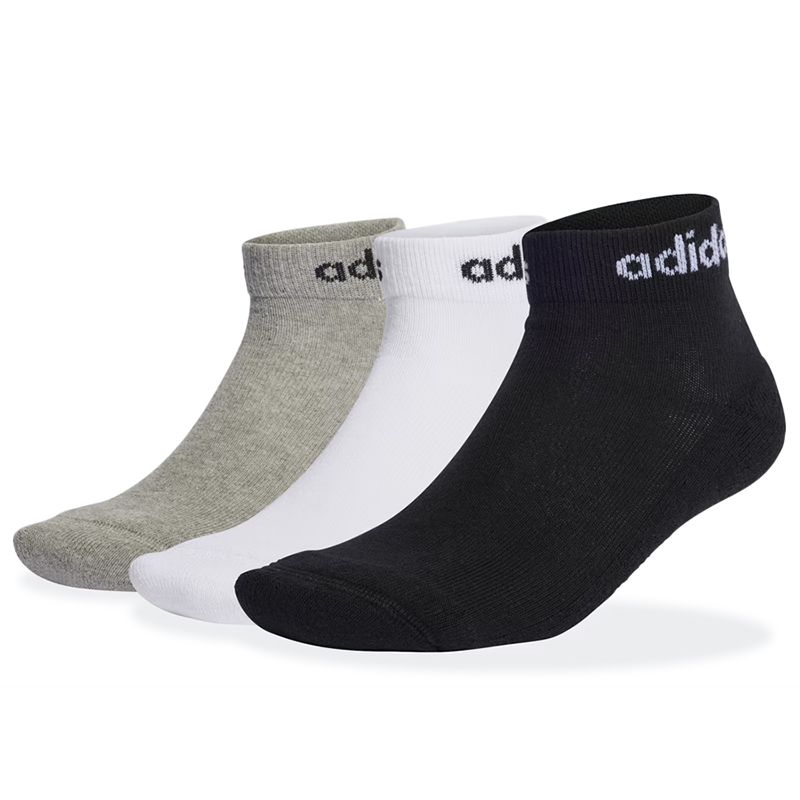 adidas Sportswear Linear Ankle Socks Cushioned Socks 3 Pairs