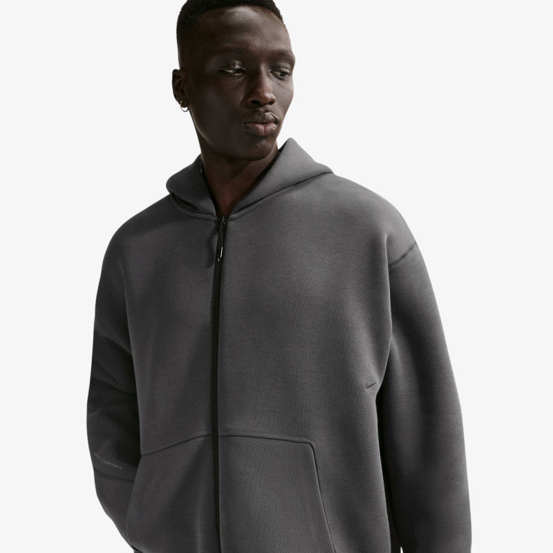 Nike Tech Men's Fleece Full-Zip Hoodie Anthracite/ Black