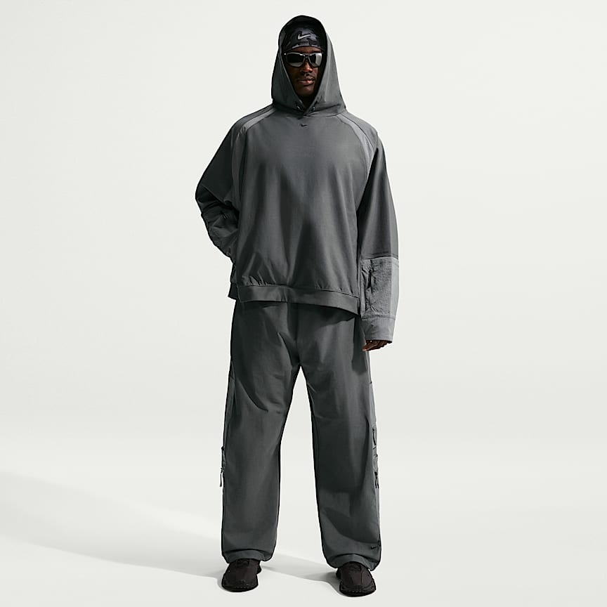 Nike Tech Men's Dri-FIT Shori Knit Utility Hoodie Iron Grey/ Pencil Point/ Black