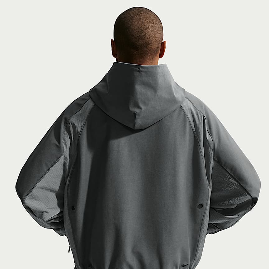 Nike Tech Men's Dri-FIT Shori Knit Utility Hoodie Iron Grey/ Pencil Point/ Black
