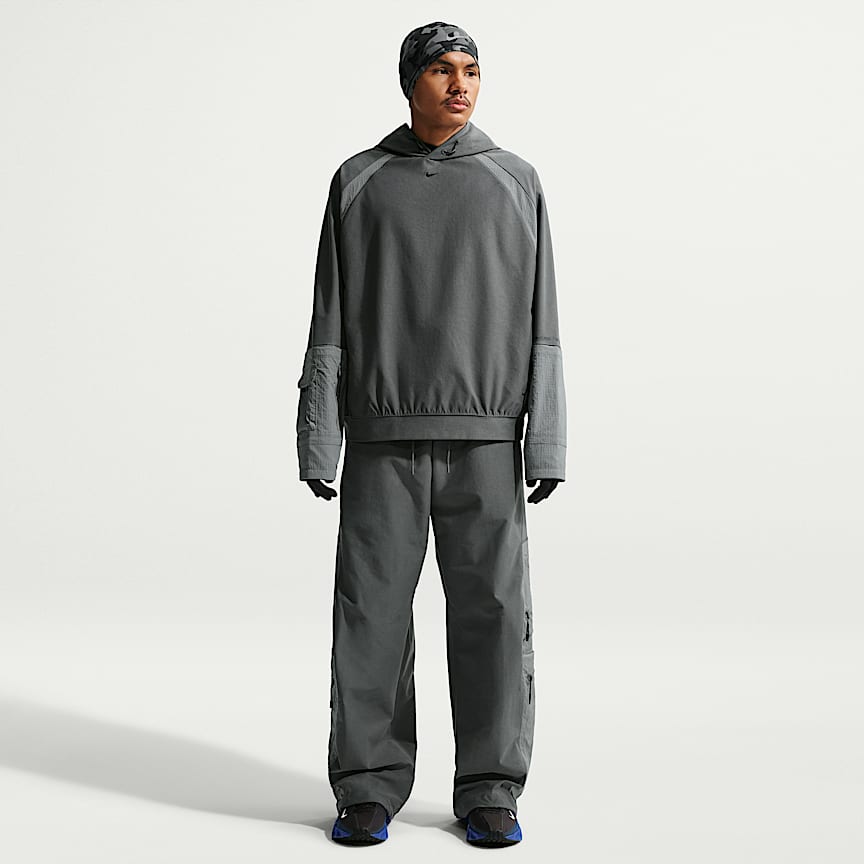 Nike Tech Men's Dri-FIT Shori Knit Utility Hoodie Iron Grey/ Pencil Point/ Black