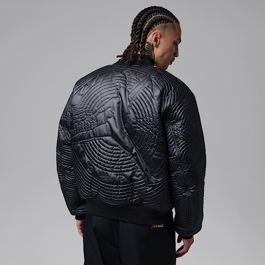 Jordan Flight Men's Nylon Varsity Jacket Black